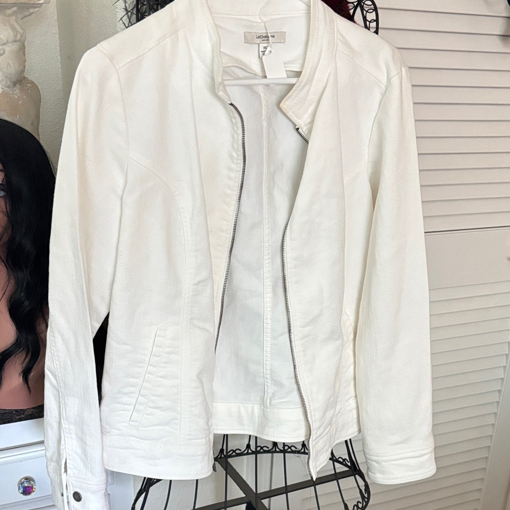 Universal Thread Ivory Leather Jacket - image 1